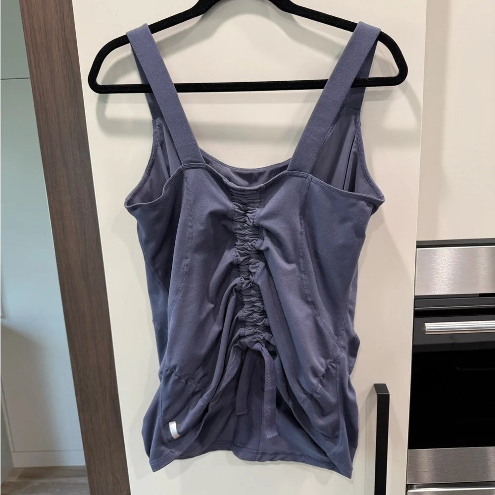 Zella Lavender Ruched Tank Top - Picture 1 of 10